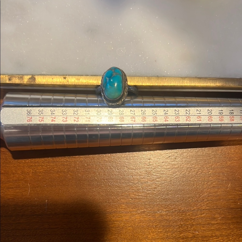 Turquoise Stone Silver Ring